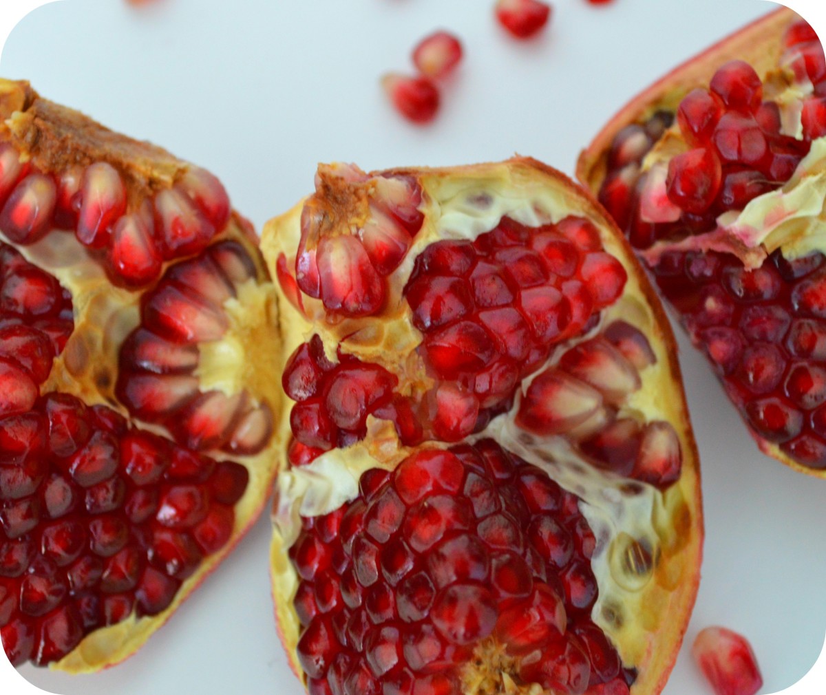 Pomegranates, with their ruby-like arils, are superfoods hailed for their rich antioxidant and trace mineral content. These fruits can do wonders for tired, dull or aging skin.
