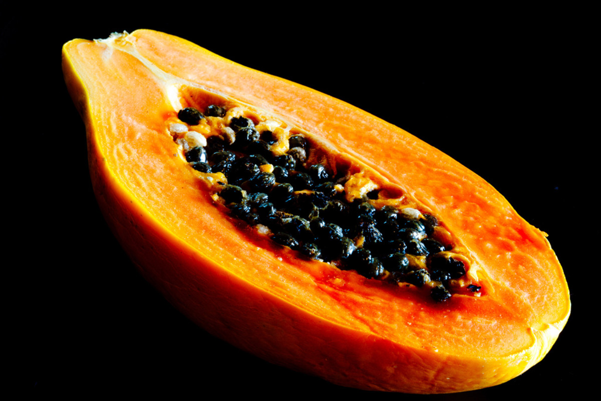 Papaya is rich in betacarotene, which is important for glowing skin.