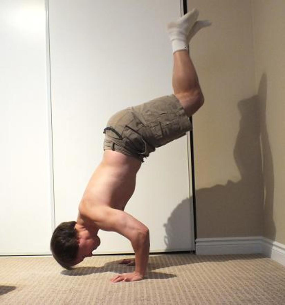 I look forward to doing handstand push ups.