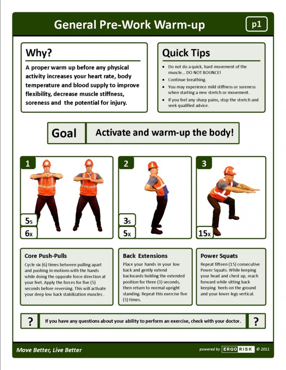 This image has an empty alt attribute; its file name is exercise-made-fun-and-safe-work-safety-stretching-posters.jpg