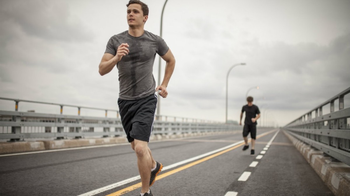 Running is an example of high intensity, short duration cardio