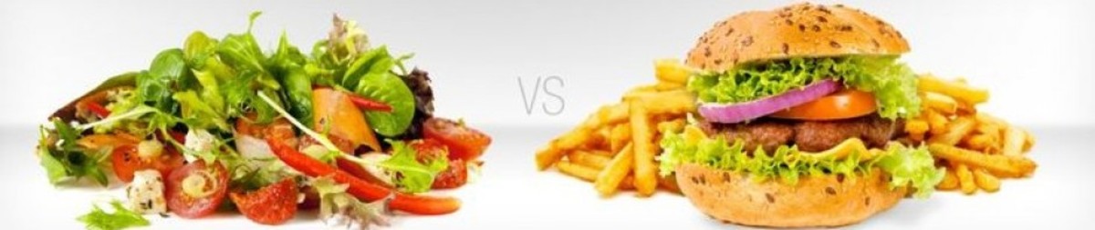 Junk Food vs Healthy Food