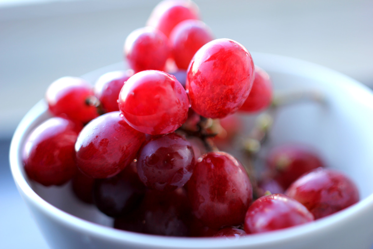 Red grape skin (and red wine) contains resveratrol, a compound that has been shown to reduce angiogenesis by up to 60%.