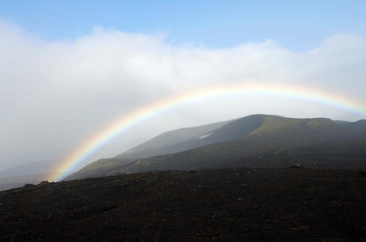 Rainbows over iceland