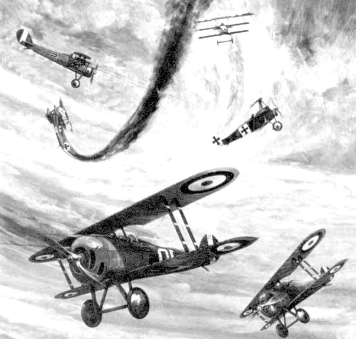H.G. Wells predicted aerial combat, among other things.