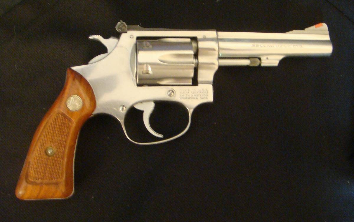 A .22 six shot revolver.