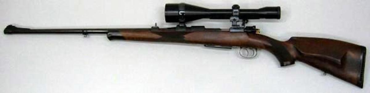 A basic hunting rifle.
