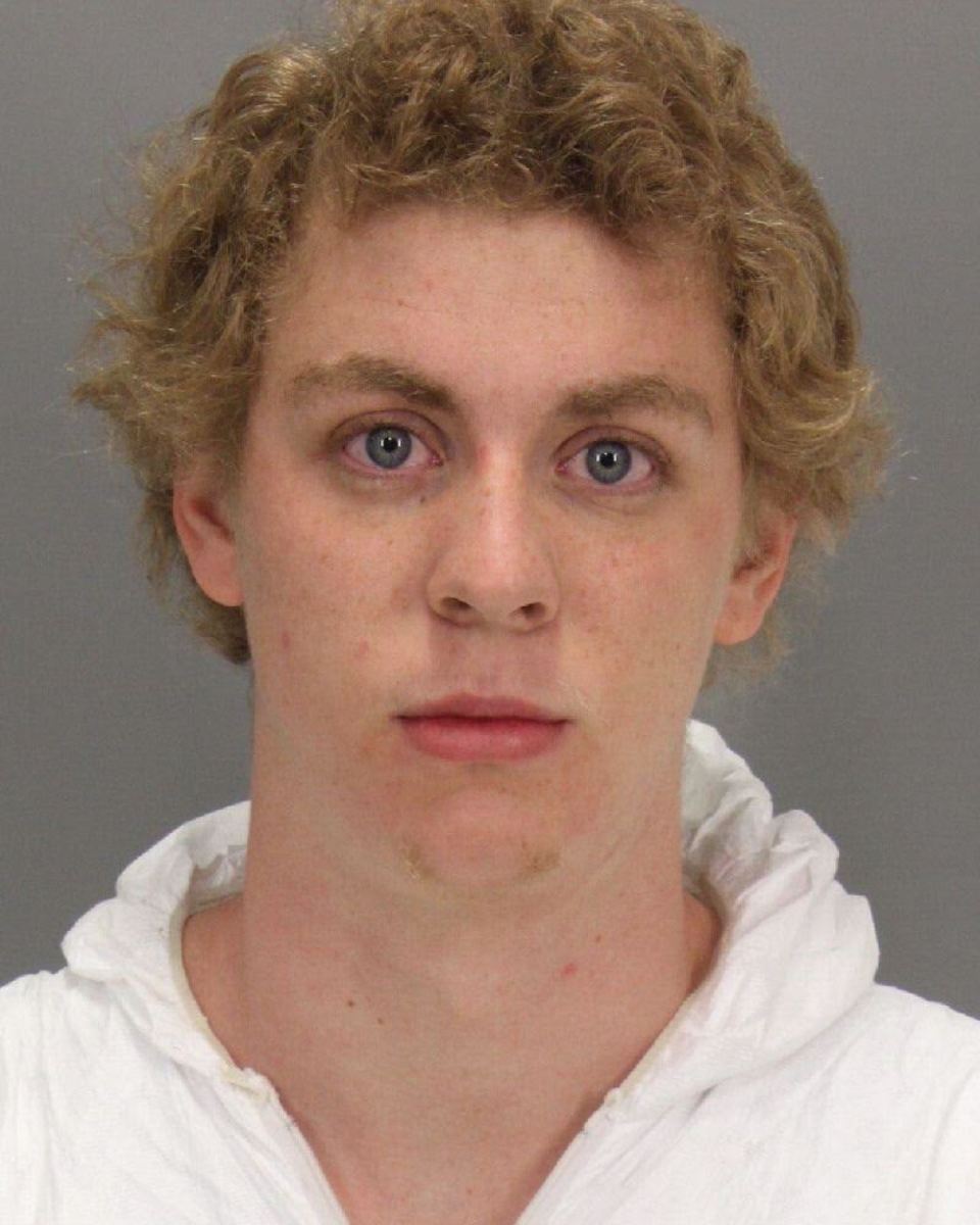 Brock Turner's booking photo.  Not so clean cut after all.
