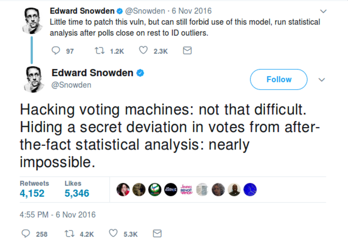 Snowden tweet