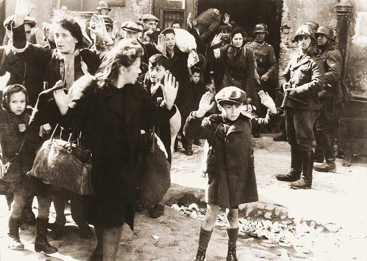 Nazi Germany in which the master race arrested women and children.