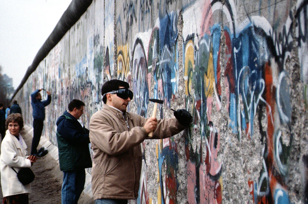 The Fall of the Berlin Wall in 1989.