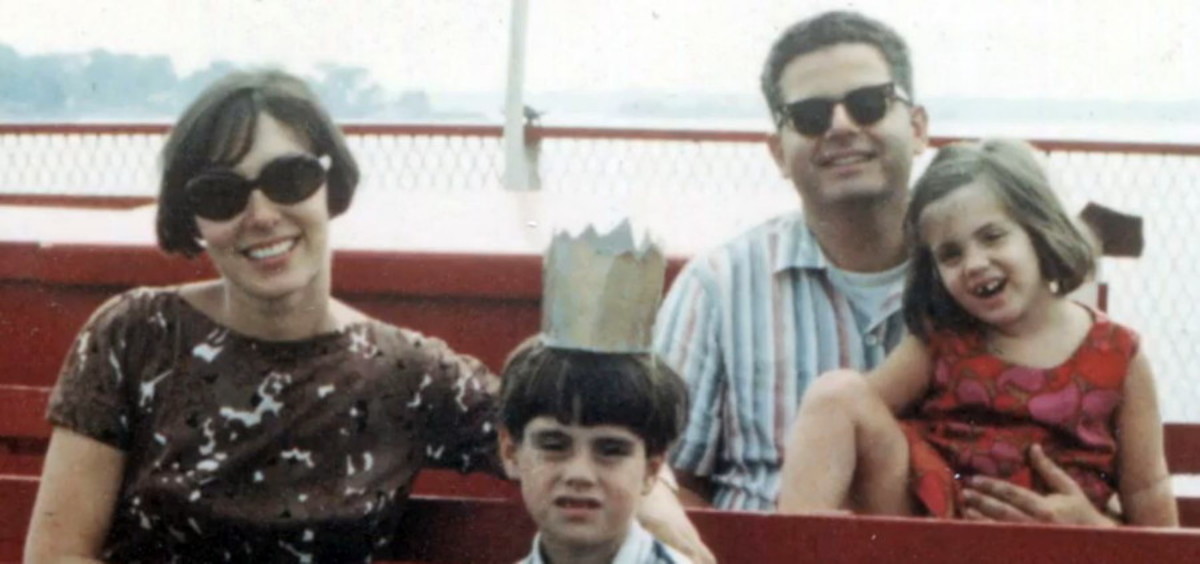 Theodore Shulman at a young age with his mother, father and sister