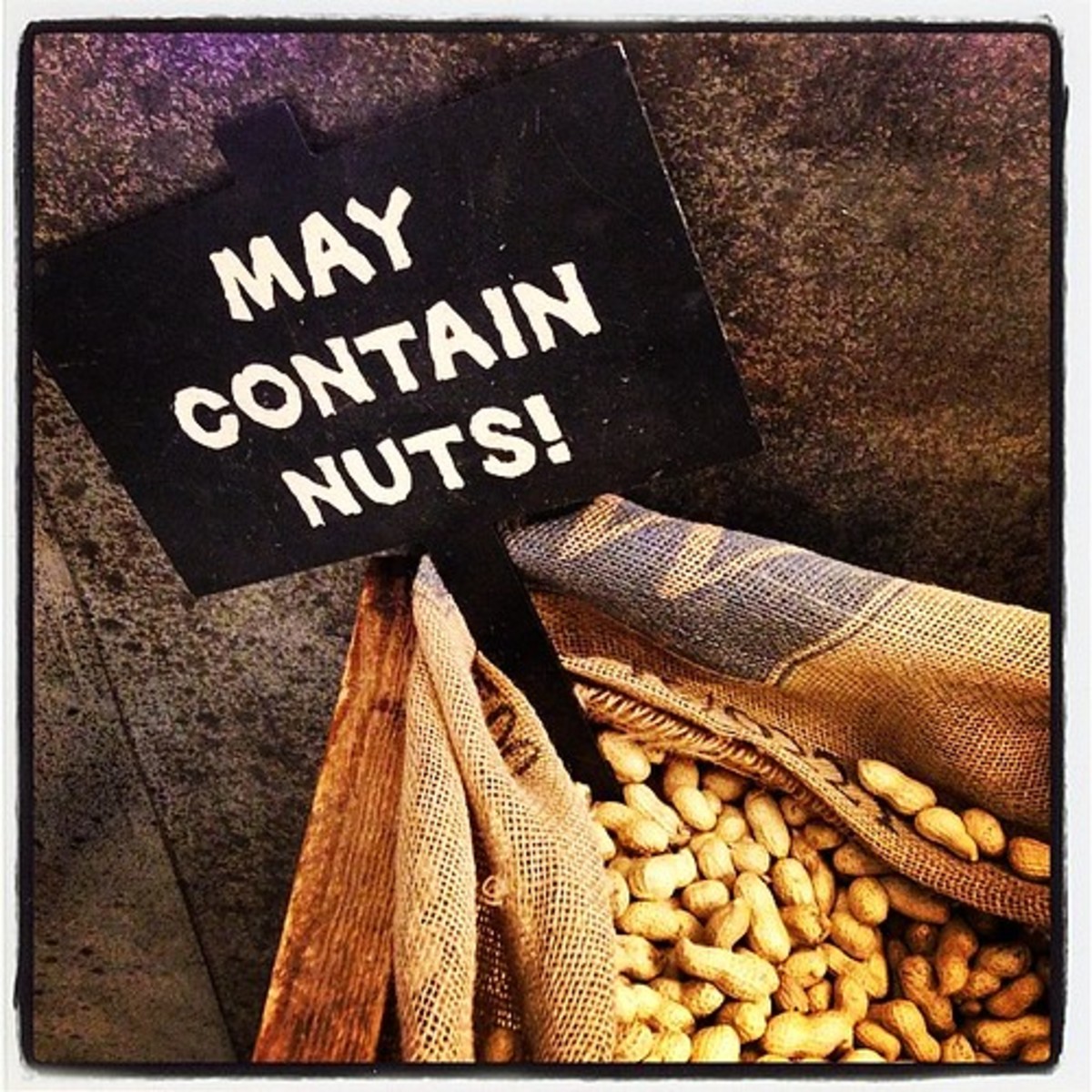 Caution: Nuts may contain nuts.