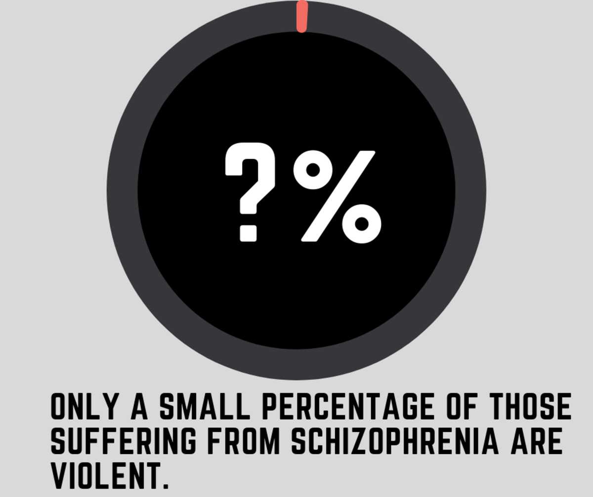 While only a small percentage of people diagnosed with schizophrenia are prone to violence. De-escalating tension when someone suffering from the illness becomes violent can be very tricky. 