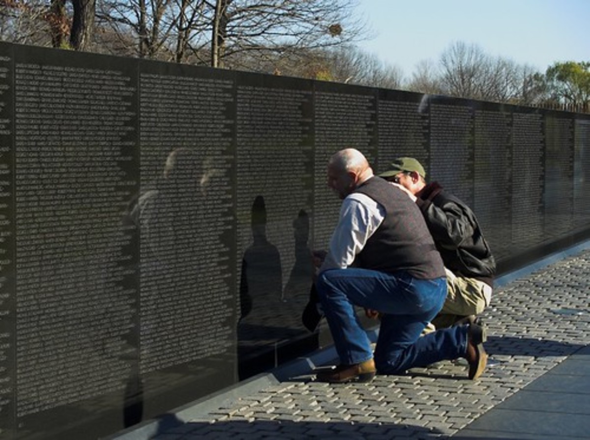 Memorial to American dead in the Vietnam war.