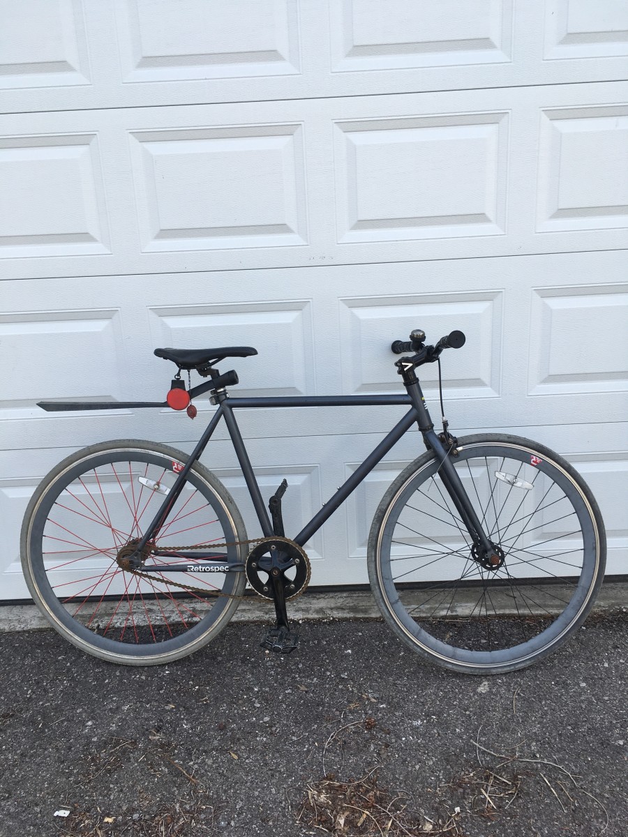 Since my cheap Amazon bike was a success, my boyfriend ordered one in grey. This one has held up as well, but the tire had to be replaced after he rode over a sharp object.