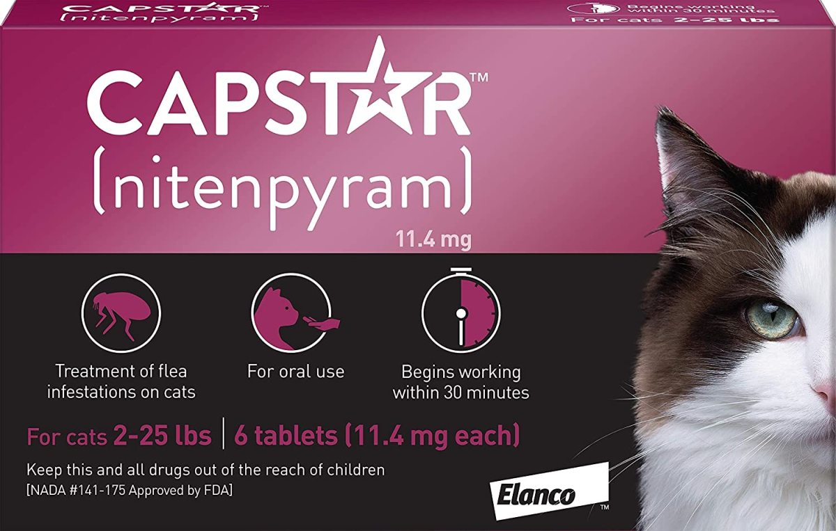  Capstar Fast-Acting Oral Flea Treatment For Cats