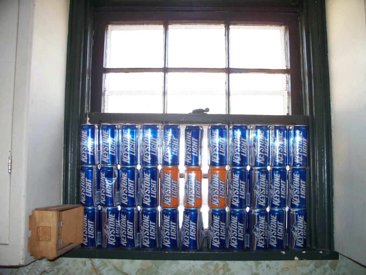 Ever have a neighbor that loves to look into your windows? Just create a lovely beer can curtain to block their view. Trust me, it will a blinding experience for them.
