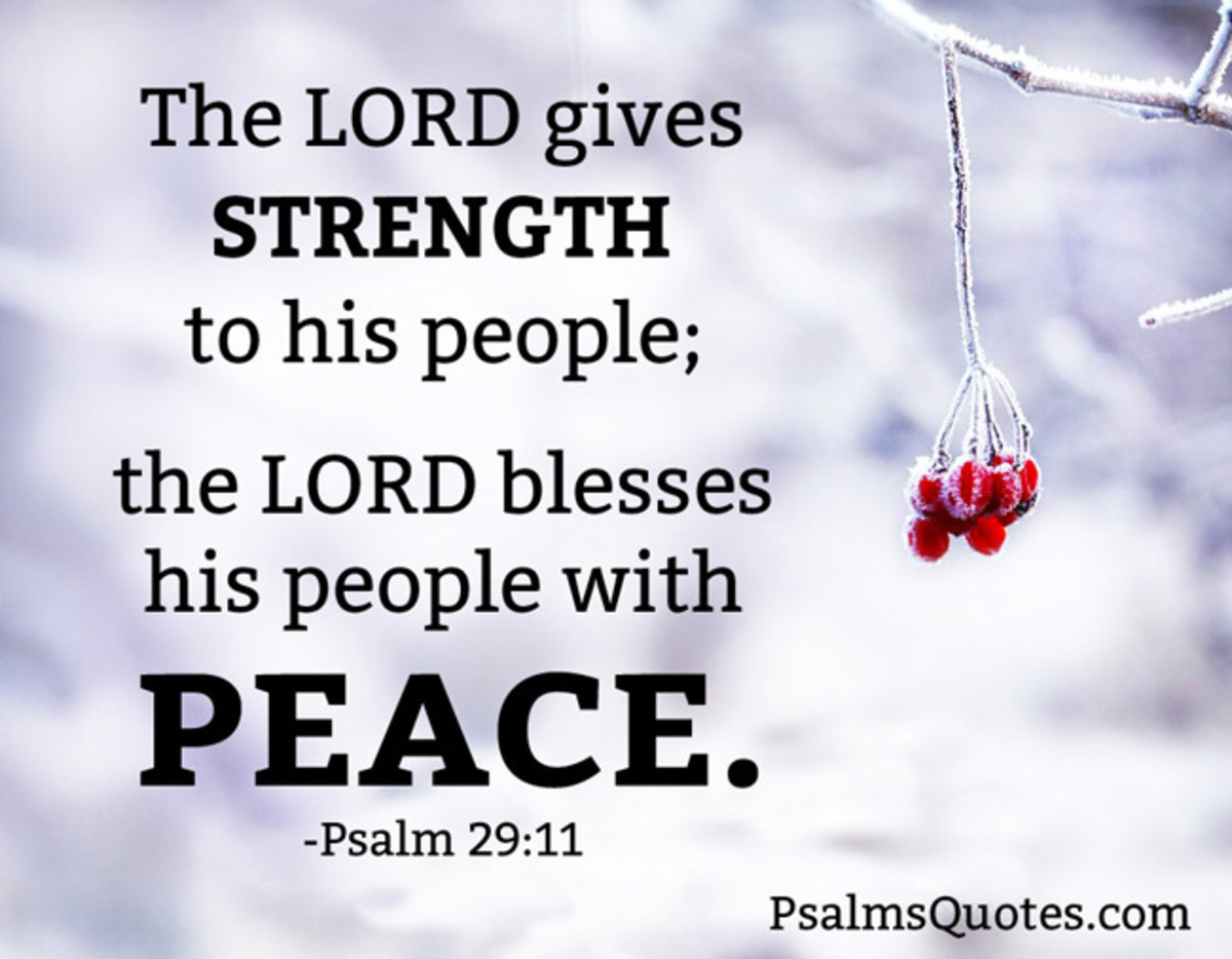 The Lord blesses His people with peace.