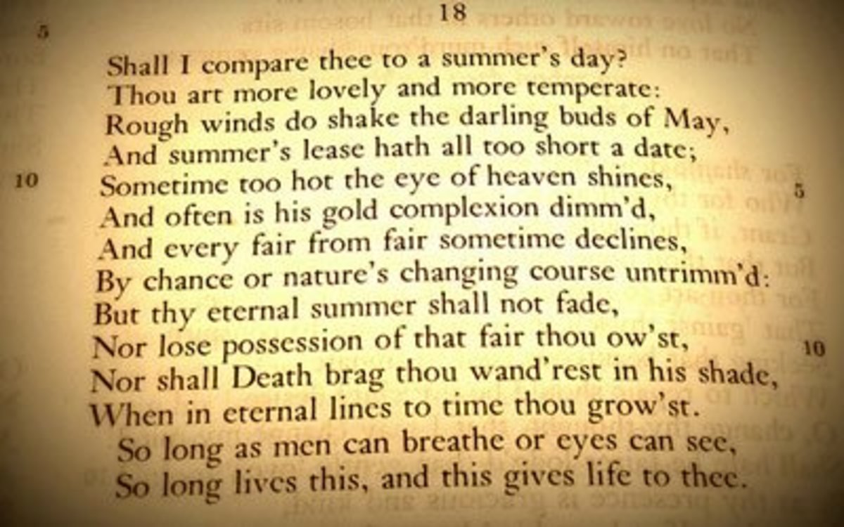 Sonnet 18 by William Shakespeare 