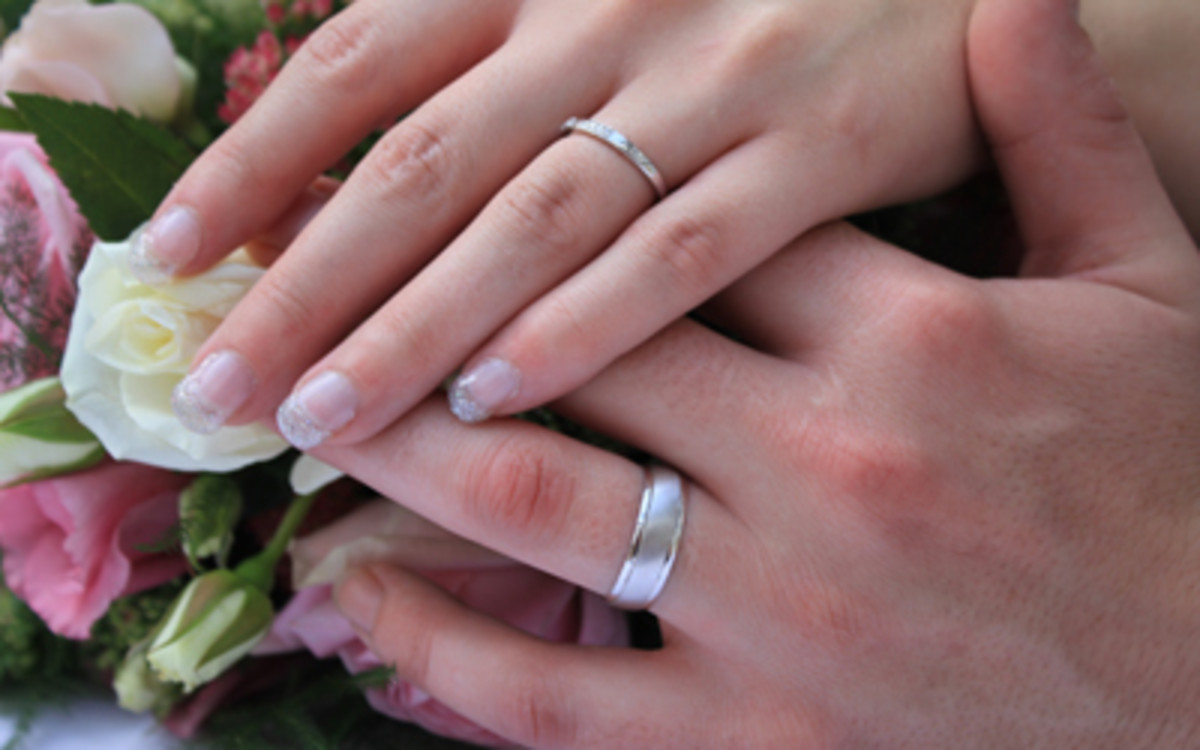 Weddings rings, the circle of love and commitment.