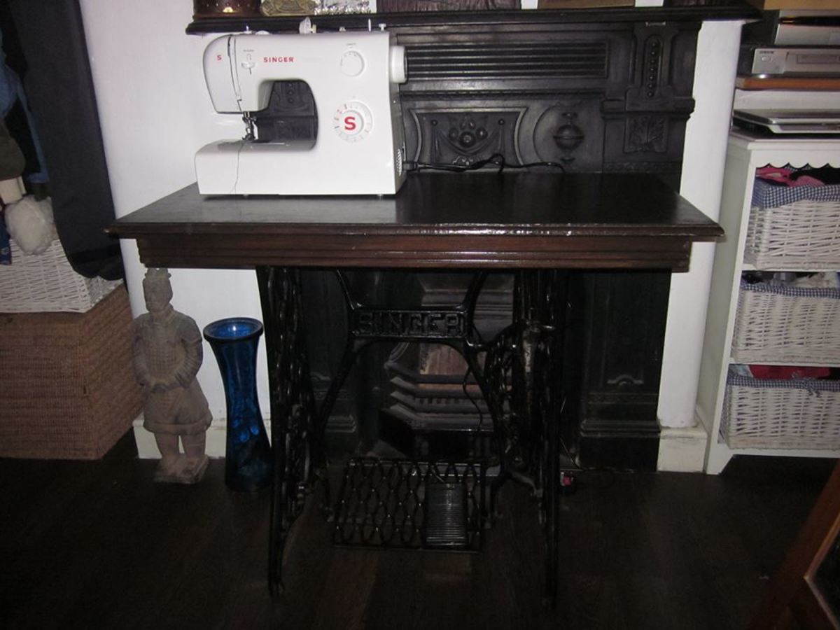 Dora Maguire's Sewing Machine Table 