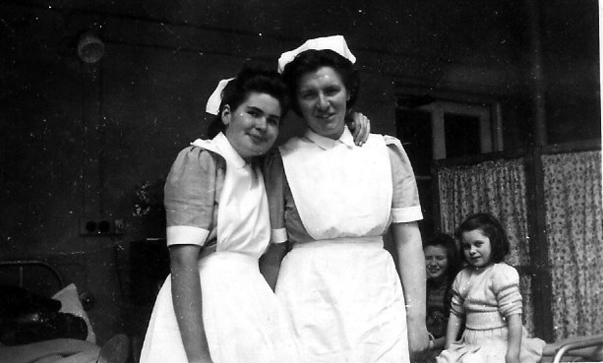 Irish nurses looking after children with Tuberculosis in a TB Hospital in 1947 in Dublin Ireland.