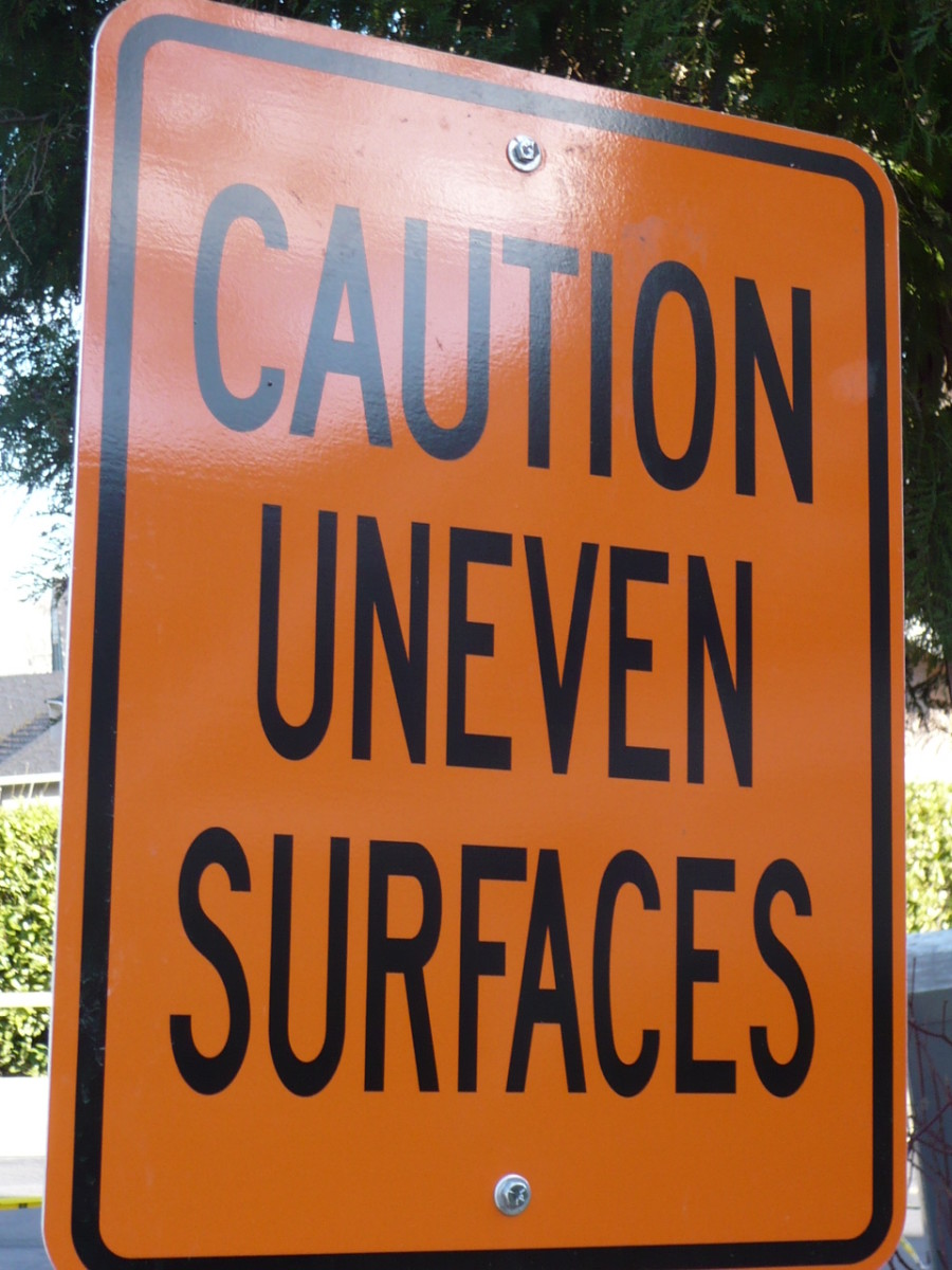 Caution signs are not always read in real life.