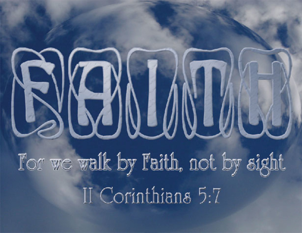 We walk by faith, not by sight.