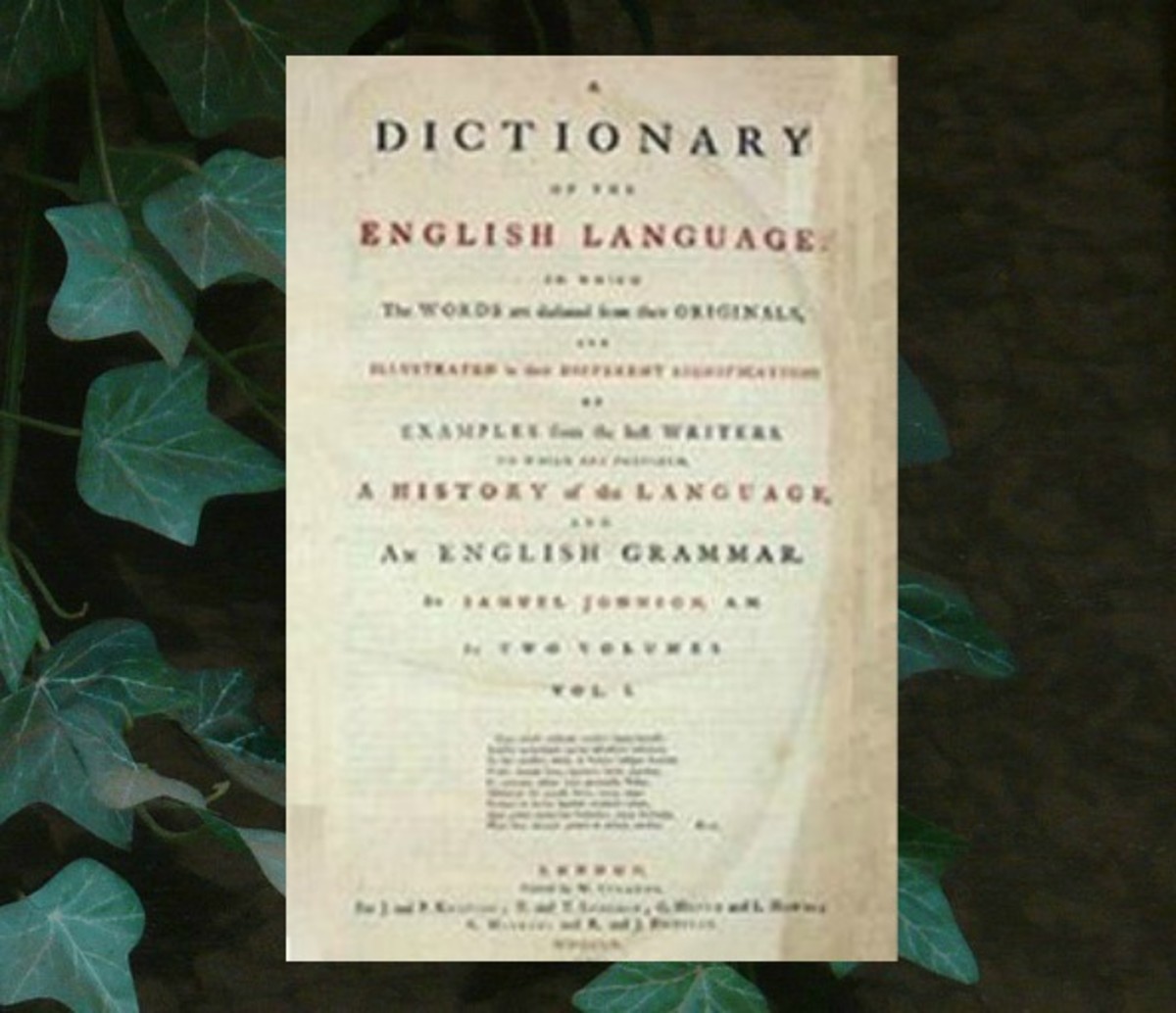 Dr. Samuel Johnson compiled the first English dictionary in 1755.