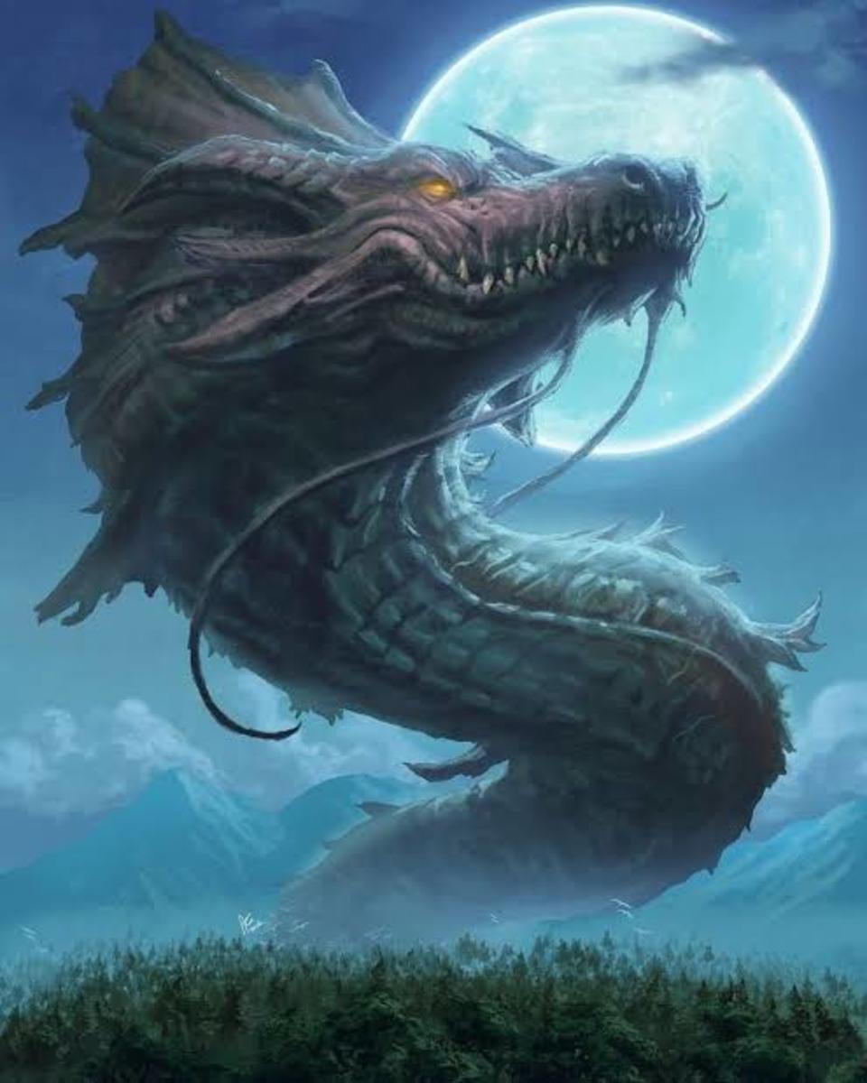 "Bakunawa: The Philippine Dragon" art by Allen Michael Geneta, @artstationhq on Instagram