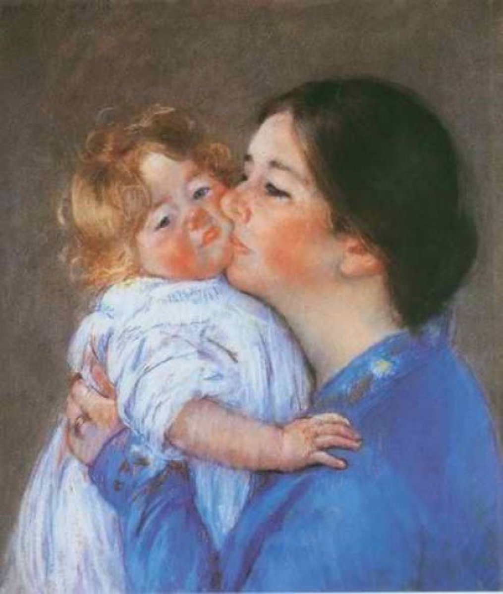Mother and Child by Mary Cassatt 