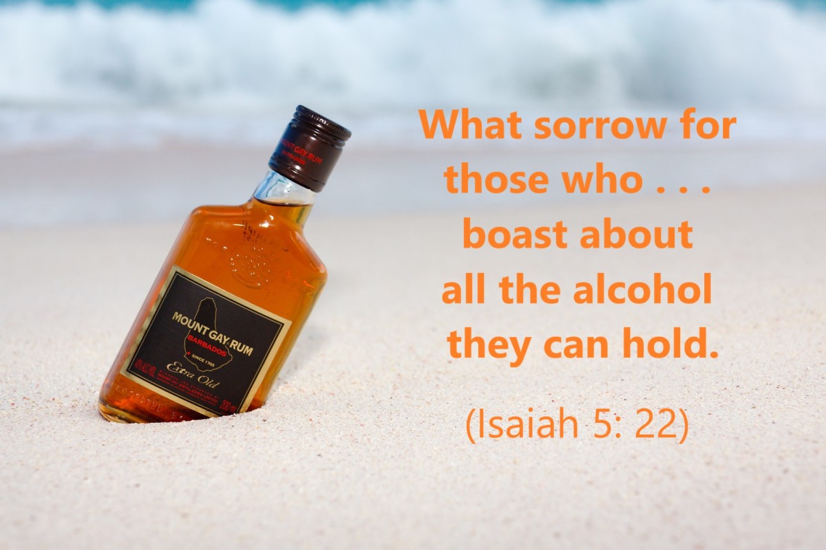 What sorrow for those who boast about all the alcohol they can hold.
