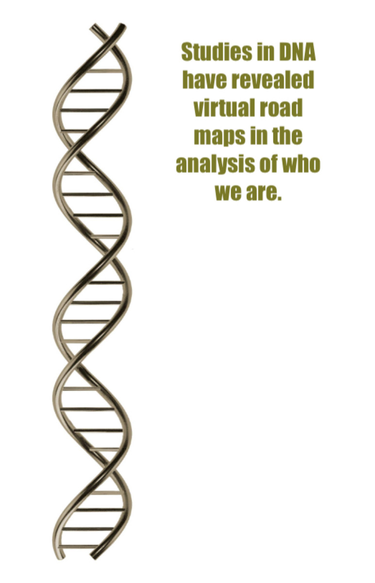 Studies in DNA have revealed virtual road maps in the analysis of who we are.