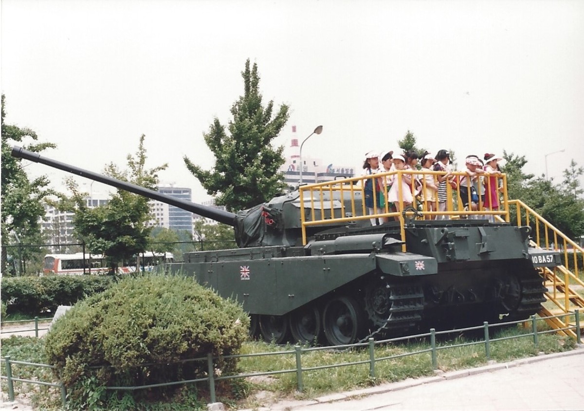 A British Centurion tank. A British Centurion tank.