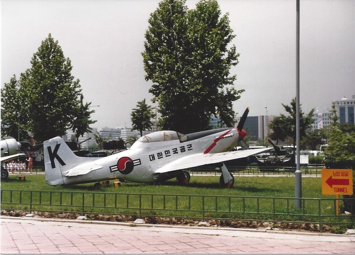 An F-51 Mustang with ROKAF markings. An F-51 Mustang with ROKAF markings.