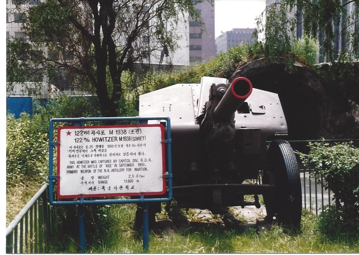 A Communist 122mm howitzer. A Communist 122mm howitzer.