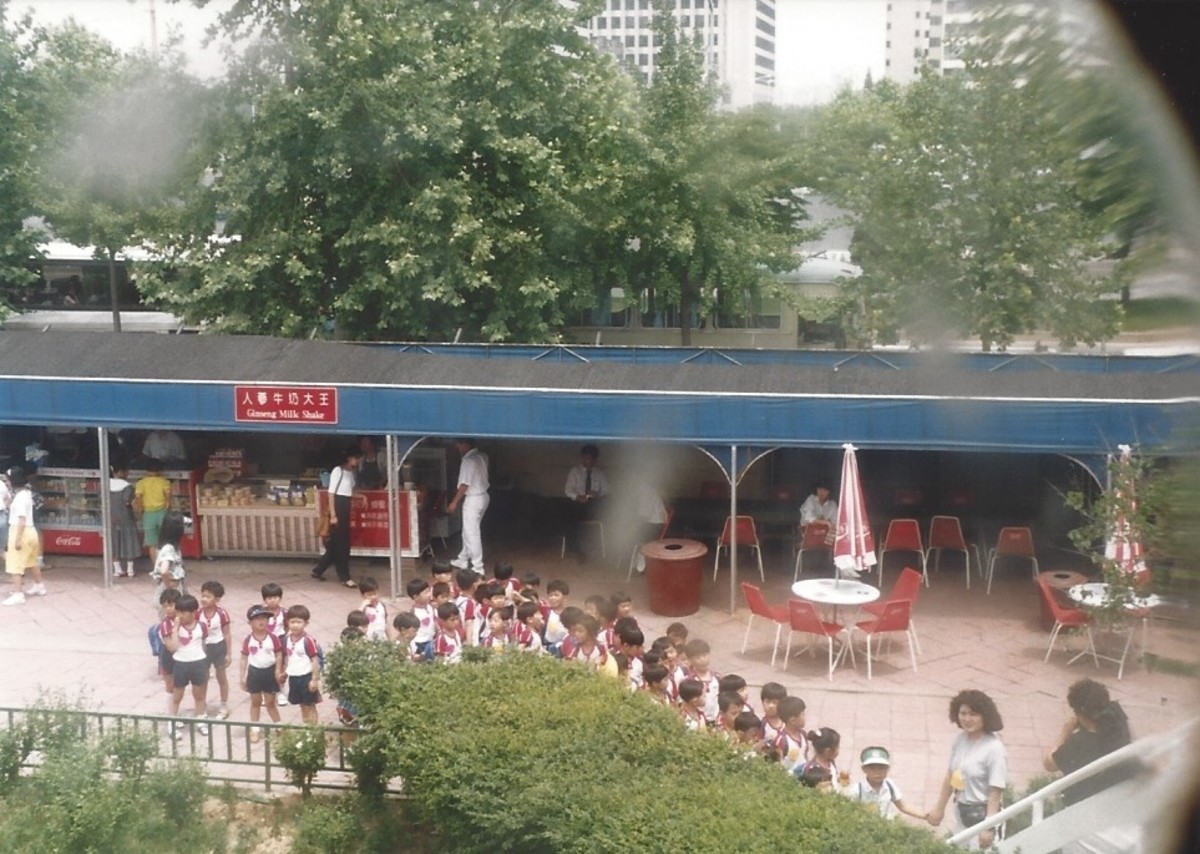 A group of school children visiting the museum. A group of school children visiting the museum.