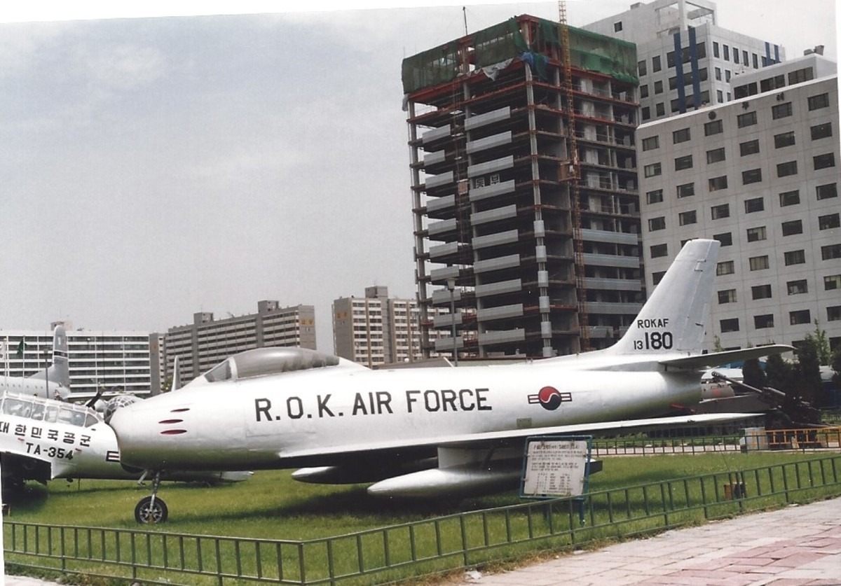 An F-86 in ROKAF markings. An F-86 in ROKAF markings.