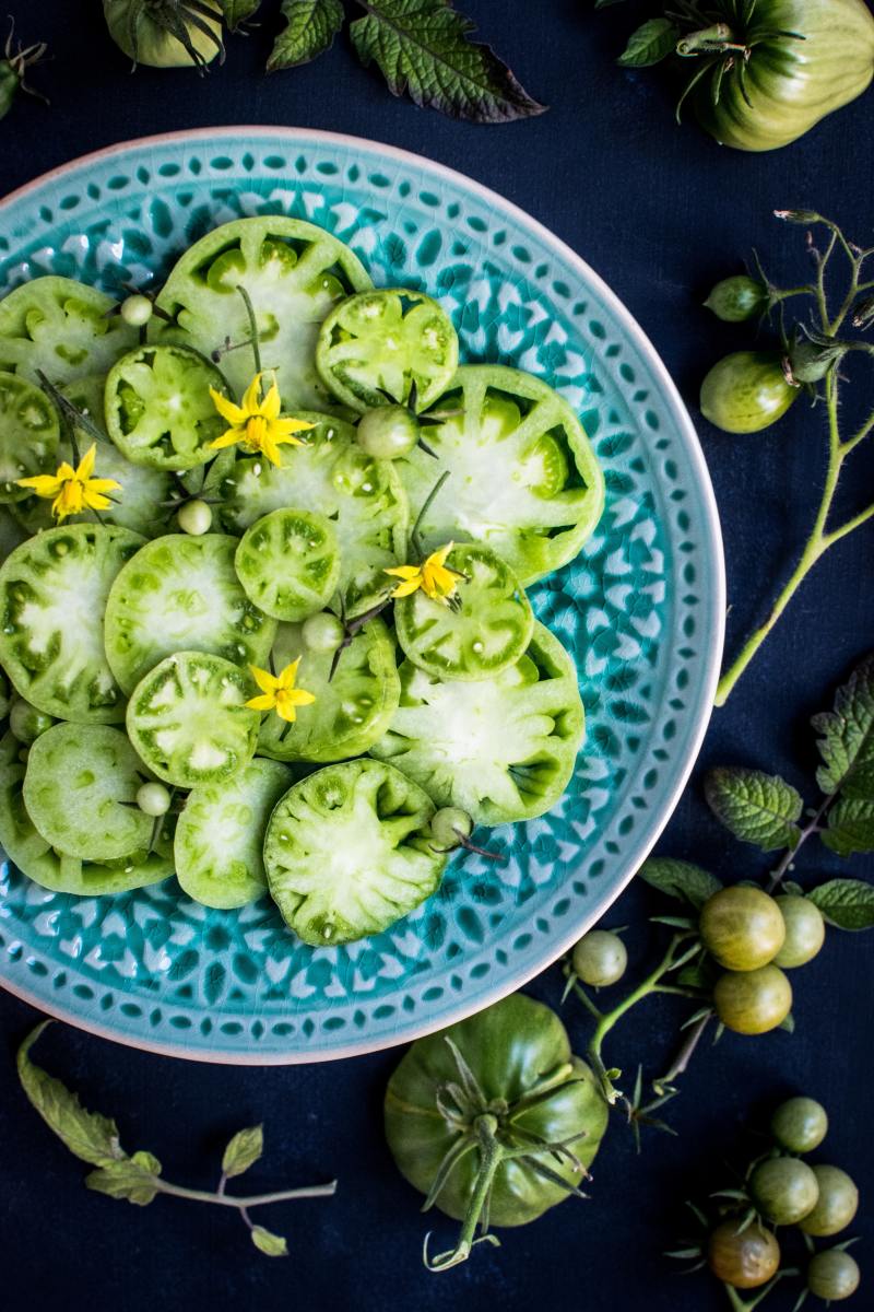 Green tomatoes are a good source of potassium and vitamins A, C, and K.