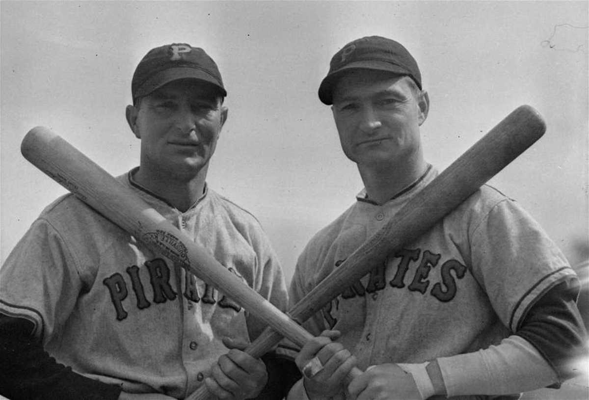 Paul (L) and Lloyd Waner, two-thirds of the Pittsburgh Pirates outfield from 1927-40.