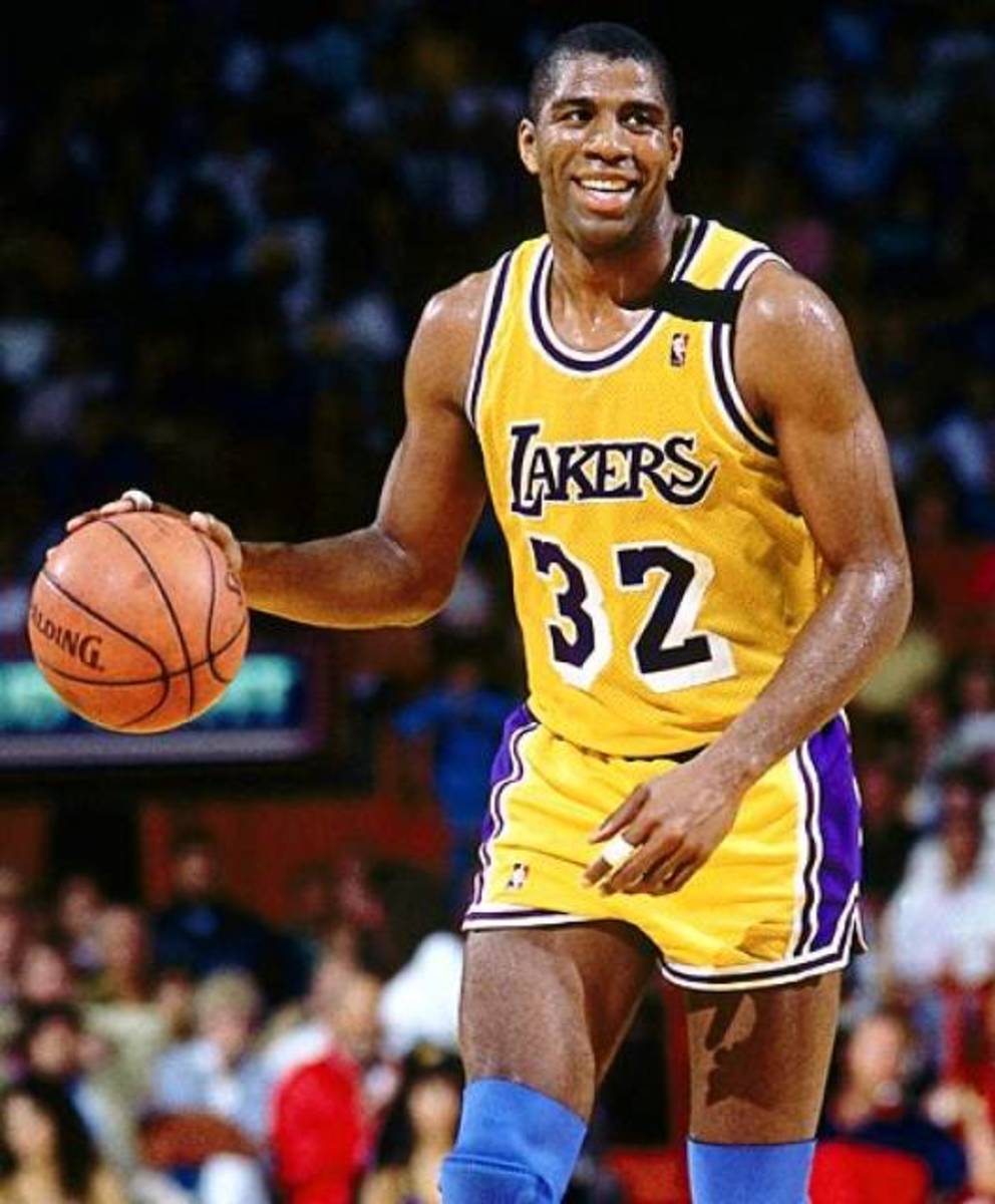 Magic Johnson was the star of the Los Angeles Lakers during the 80s.