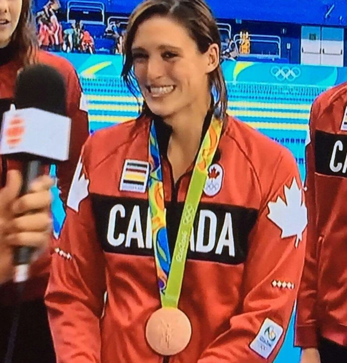 Michelle Williams with the bronze at the 2016 Olympics. 