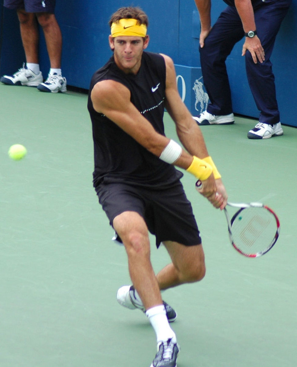 Juan Martin Del Potro, seen here at the 2009 US Open which he would go on to win, is one of a very small number of players to claim a Grand Slam title during the reign of the "Big Four".