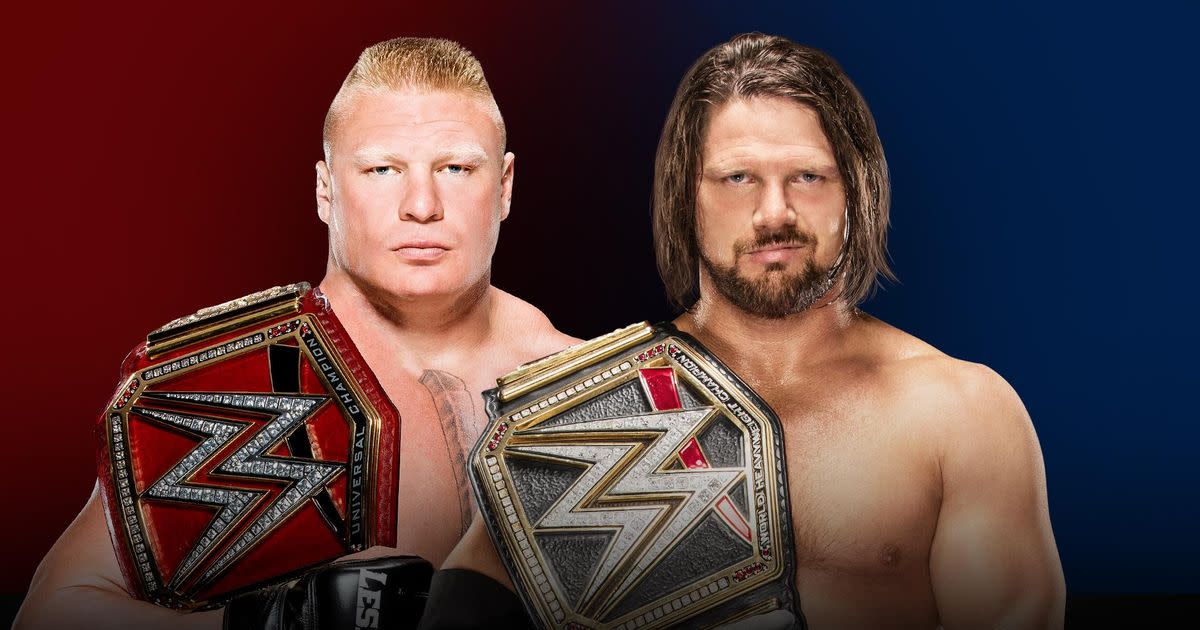 AJ Styles vs. Brock Lesnar