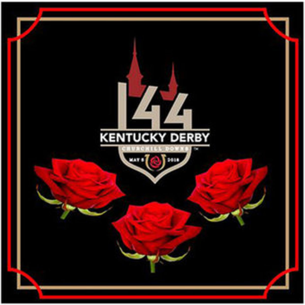 Every year, a new logo is chosen for the Kentucky Derby. Pictured above is the design for Derby #144.