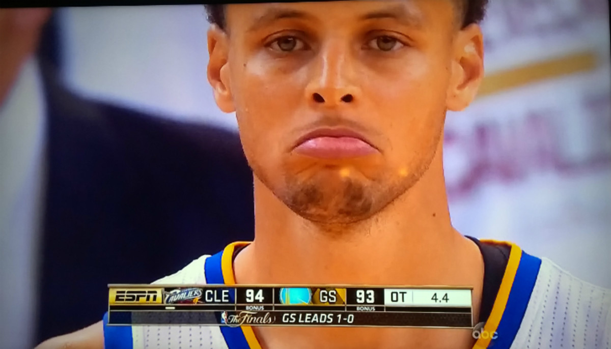 Curry losing to the Cavs.