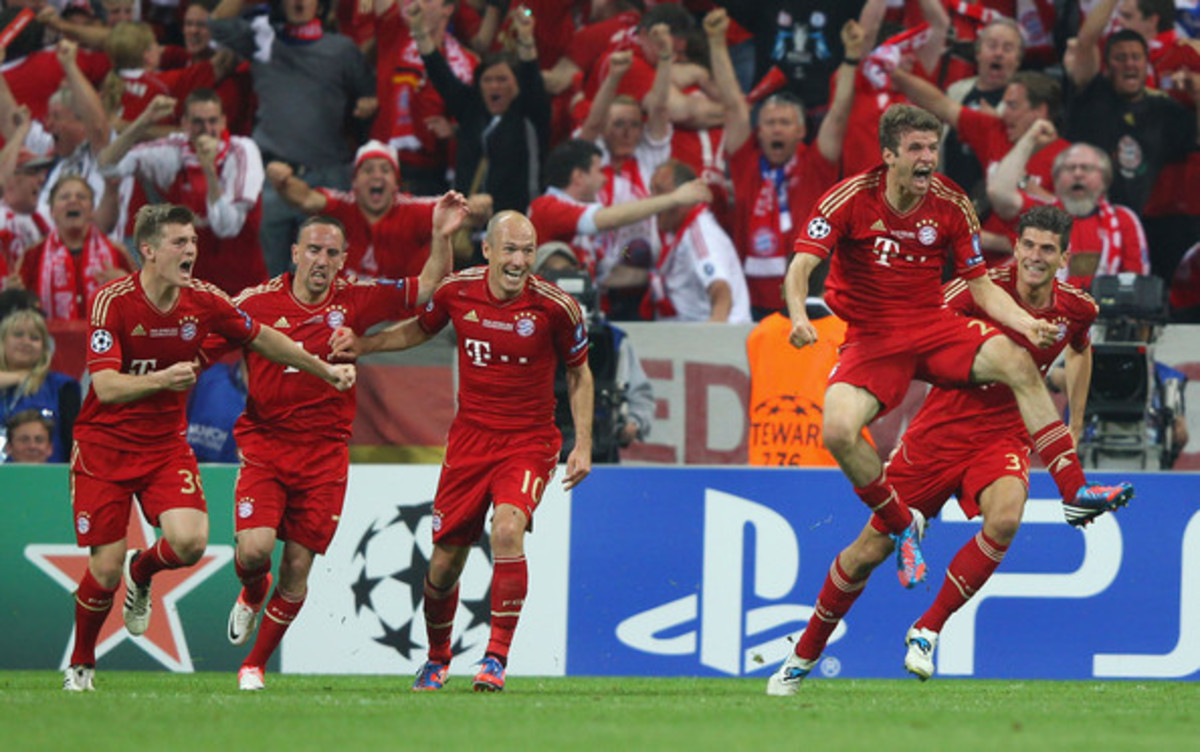 Muller celebrates what most assumed would be the winning goal