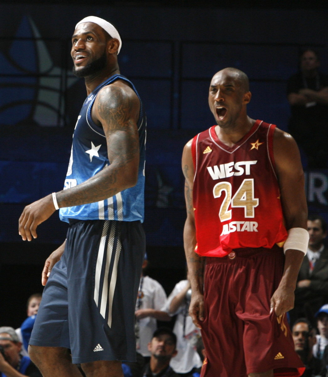 Two all-time greats, LeBron James and Kobe Bryant