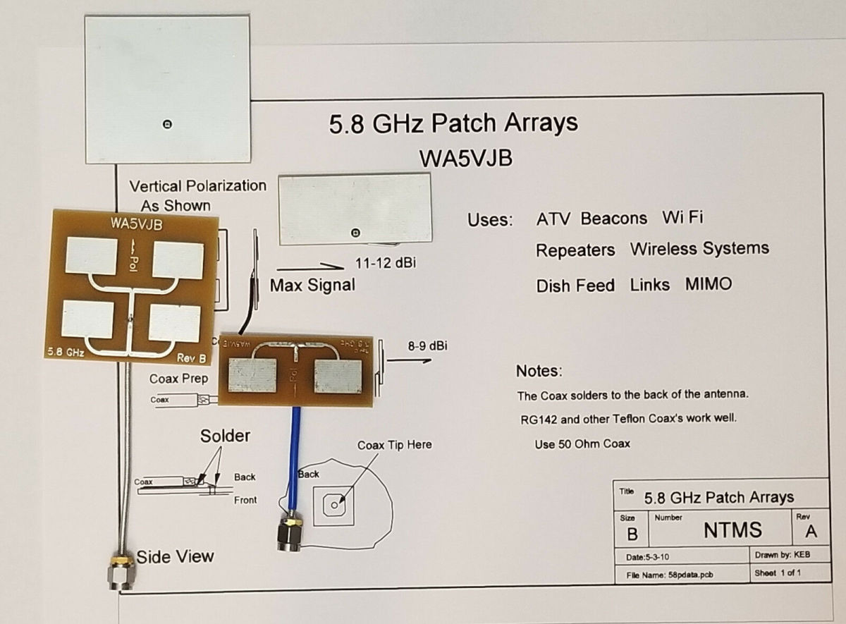 5.8 GHz Dual Patch Versus 5.8 GHz Quad Patch Antenna 